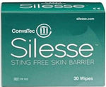 Convatec 420789 Silesse Sting-Free Protective Skin Barrier Wipes Box/30