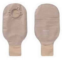 Hollister 18122 NEW IMAGE CLAMP CLOSURE 12" DRAINABLE POUCH BEIGE,NO FILTER 1-3/4" FLANGE BX/10